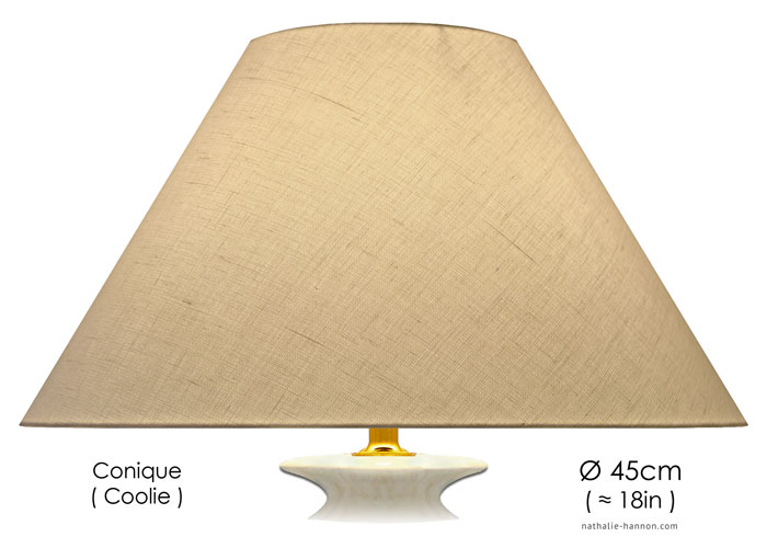 Lampshade Lin Blanc - White Linen