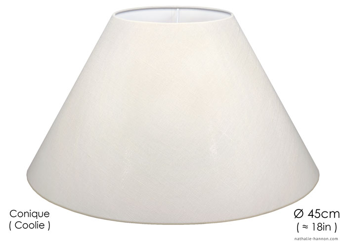 Lampshade Lin Blanc - White Linen