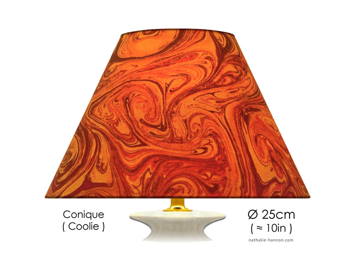 Lampshade A la Cuve Orange
