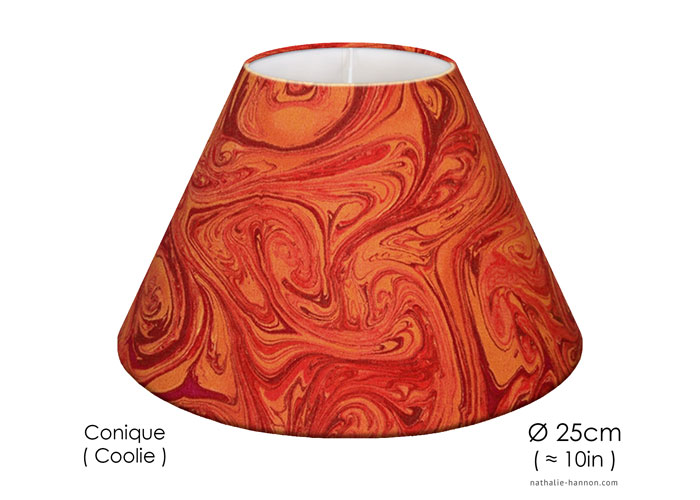 Lampshade A la Cuve Orange