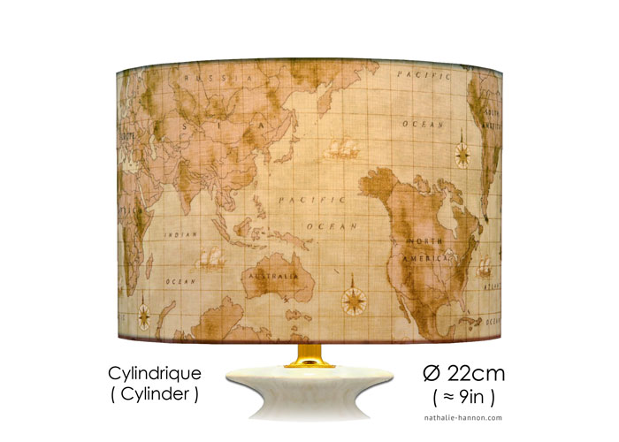 Lampshade World Map