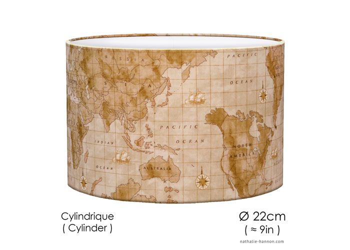 Lampshade World Map