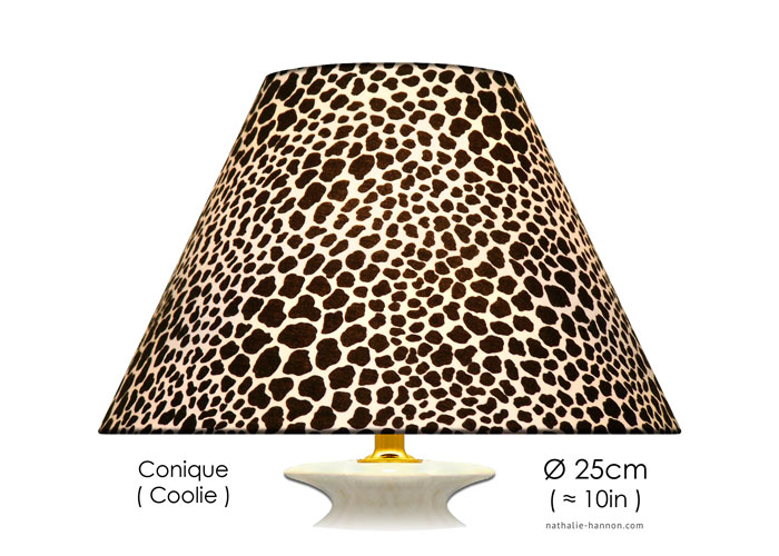 Lampshade Fur Léopard - Noir