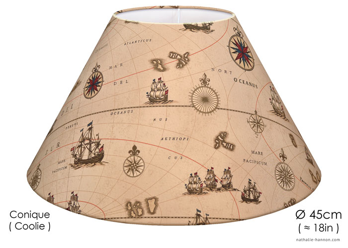 Lampshade Mappemonde