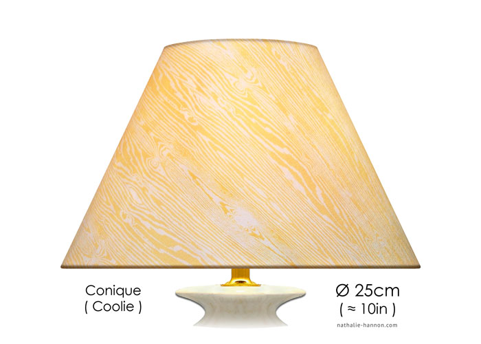 Lampshade Zèbre - Jaune