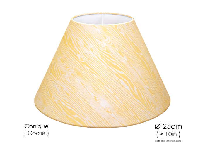 Lampshade Zèbre - Jaune