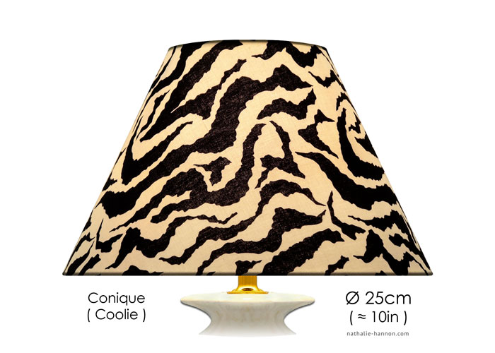 Lampshade Zebra - Black