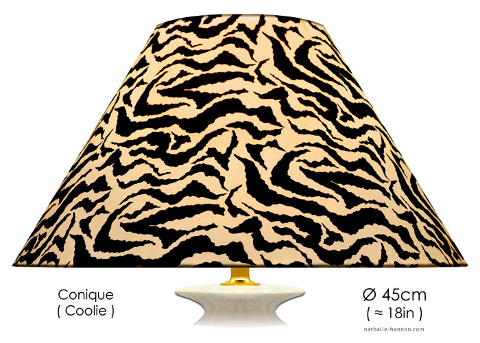 Lampshade Zebra - Black