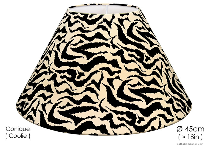 Lampshade Zebra - Black