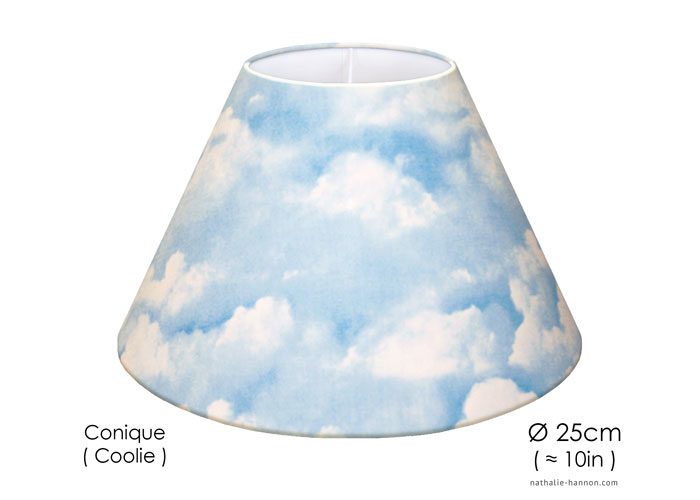 Lampshade Nuages - Bleu