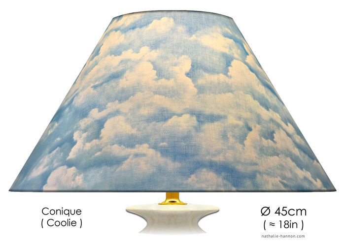 Lampshade Nuages - Bleu