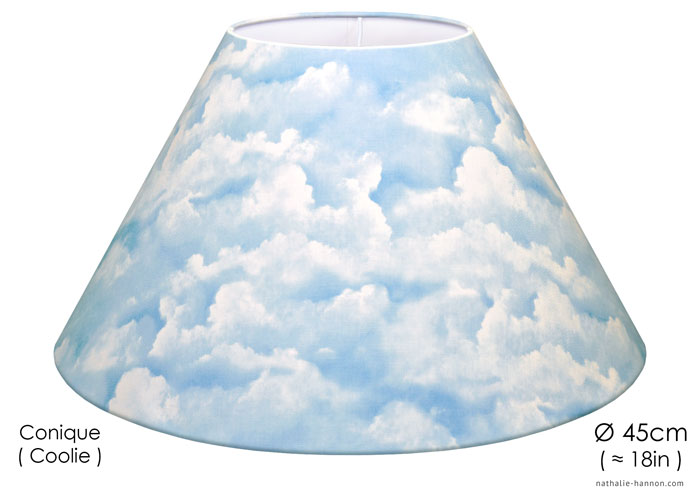 Lampshade Nuages - Bleu