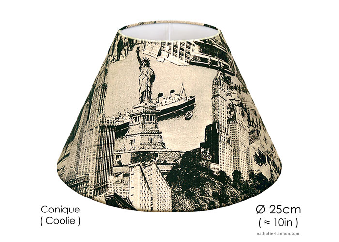 Lampshade NY Nostalgia - Gray