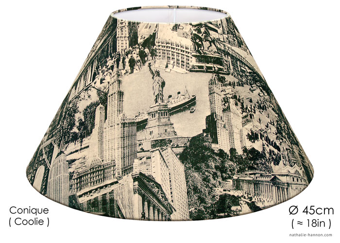 Lampshade NY Nostalgia - Gray