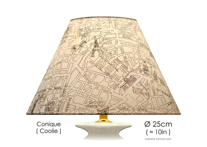 Lampshade Plan de Paris