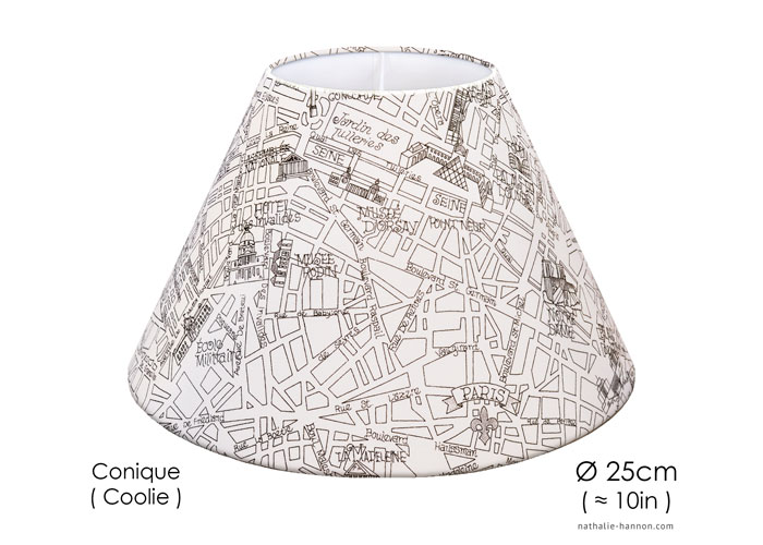 Lampshade Plan de Paris