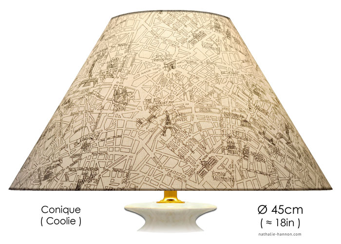 Lampshade Plan de Paris