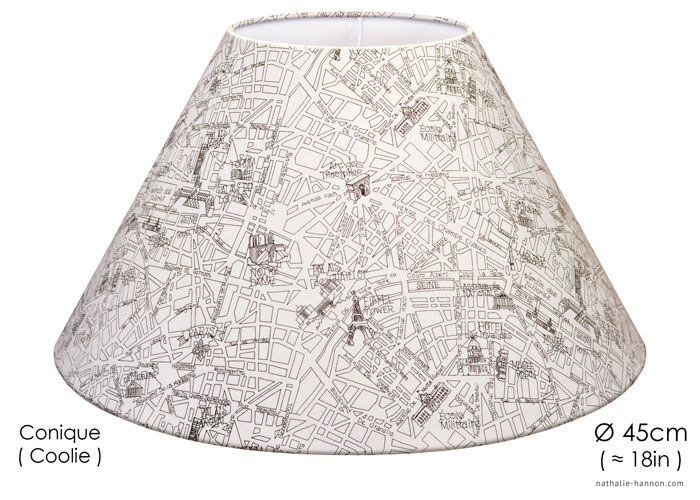 Lampshade Plan de Paris