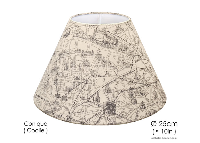 Lampshade Les Rues de Paris - Beige