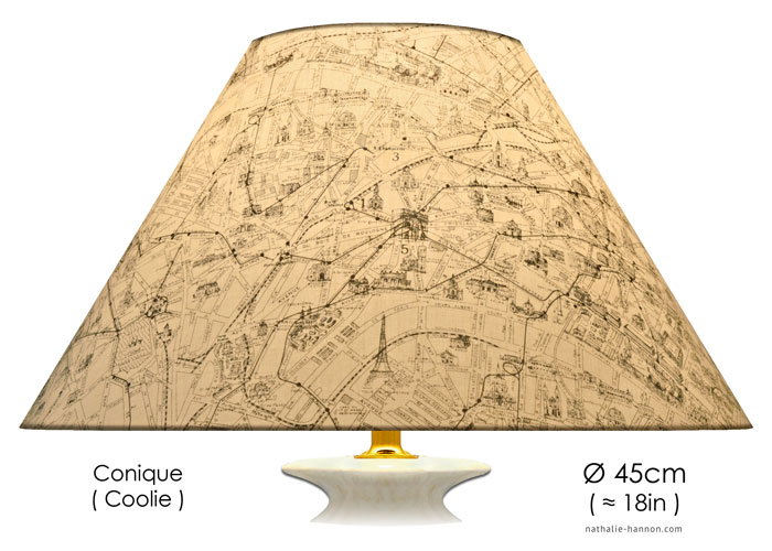 Lampshade Les Rues de Paris - Beige