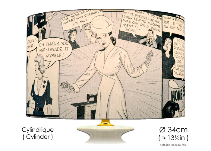 Lampshade Dressmaking Comic Strip