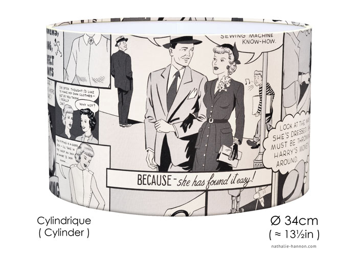 Lampshade Dressmaking Comic Strip