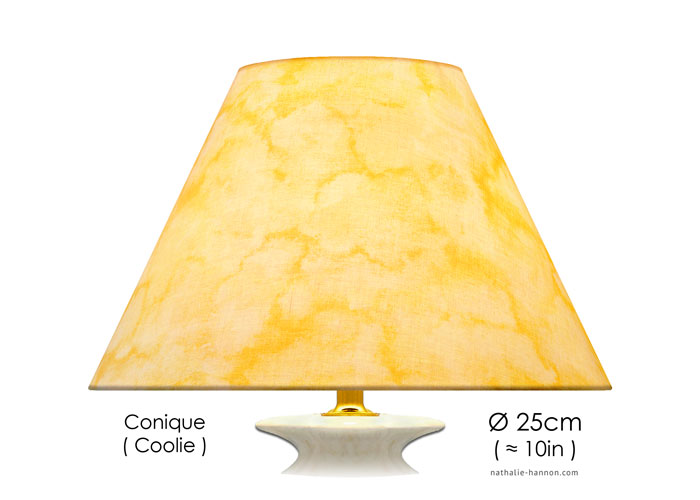 Lampshade Yellow Marble