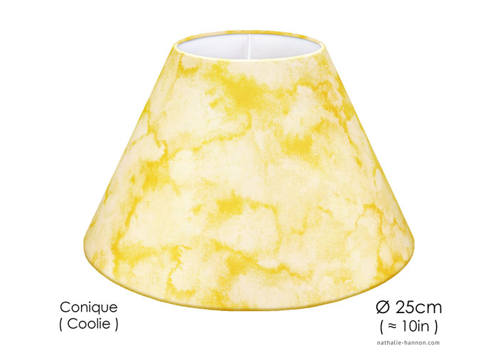 Lampshade Yellow Marble