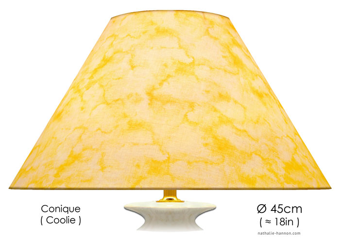 Lampshade Yellow Marble