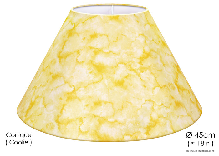 Lampshade Yellow Marble