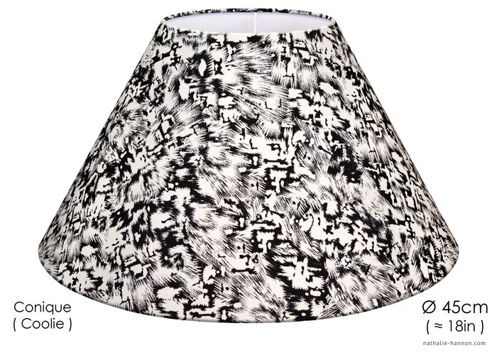 Lampshade Abstrait Noir et Blanc