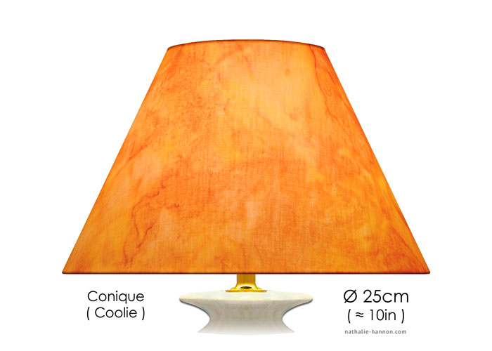 Lampshade Peach Tangerine Tonal