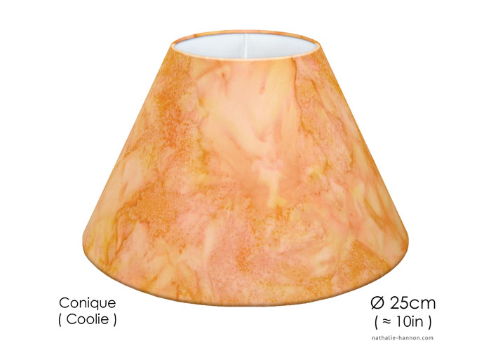 Lampshade Peach Tangerine Tonal