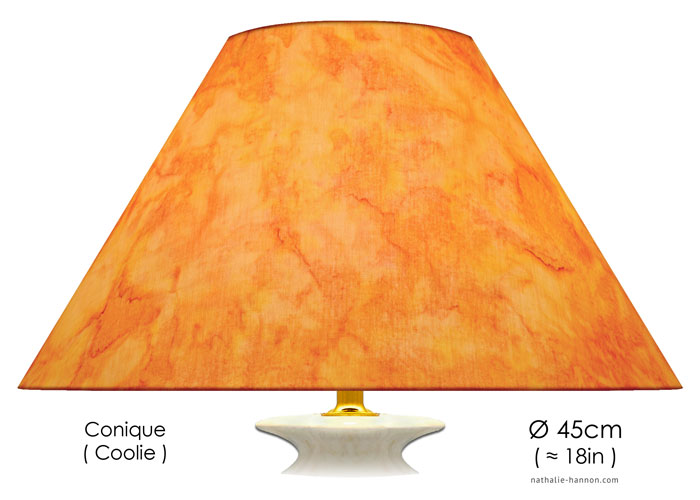 Lampshade Peach Tangerine Tonal