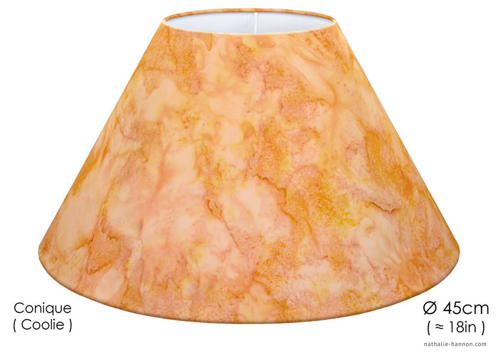 Lampshade Peach Tangerine Tonal