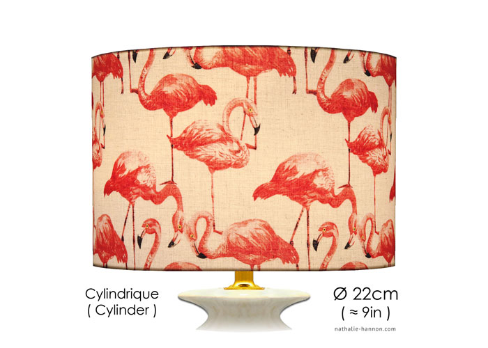 Lampshade Flamants Roses