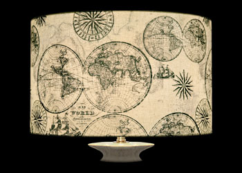 Lampshades Carte Océanique