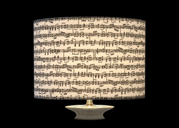 Lampshades Small Music Notes on White