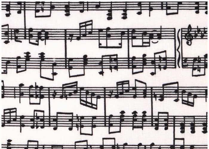 Abat-jour Small Music Notes on White