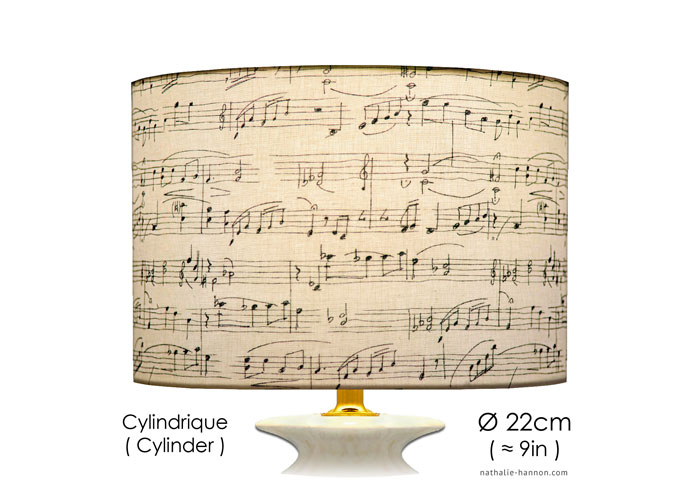 Lampshade Music Notes