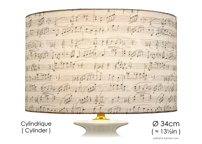 Lampshade Music Notes