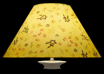 Lampshades Kanji Art - Yellow