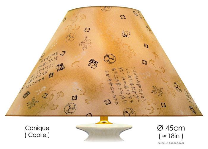 Lampshade Kanji Art - Beige