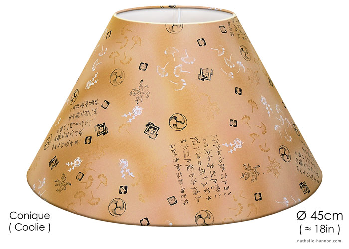 Lampshade Kanji Art - Beige