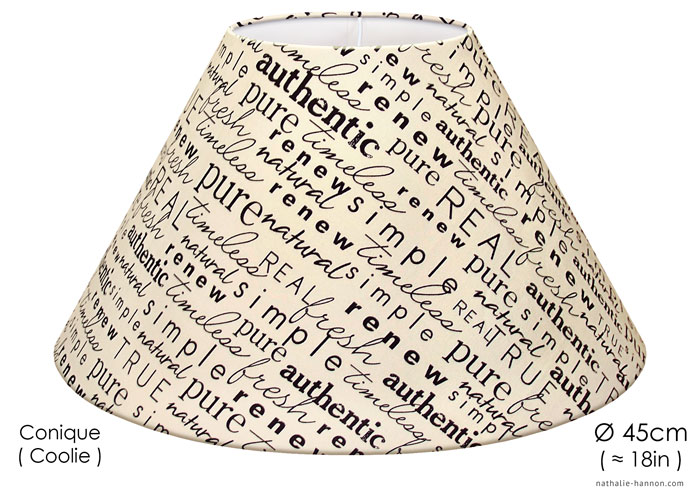 Lampshade Mots Authentiques