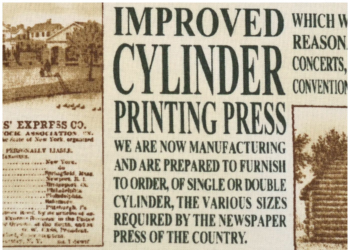 Lampshade Old News Prints