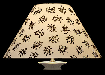 Lampshades Kanji - Noir et Blanc