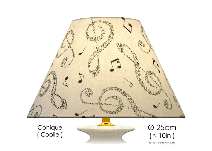 Lampshade Treble Clefs