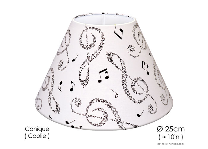 Lampshade Treble Clefs