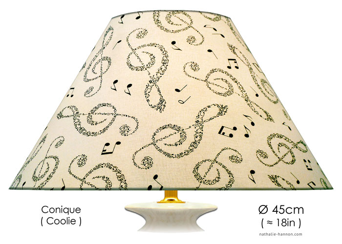 Lampshade Treble Clefs